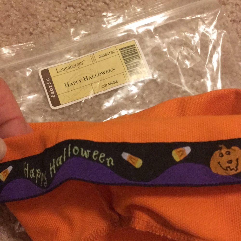 Longaberger Halloween liner